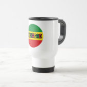 Reggae-Design mit Reggaefarben Reisebecher (VorderseiteRechts)