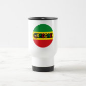 Reggae-Design mit Reggaefarben Reisebecher (Mittel)