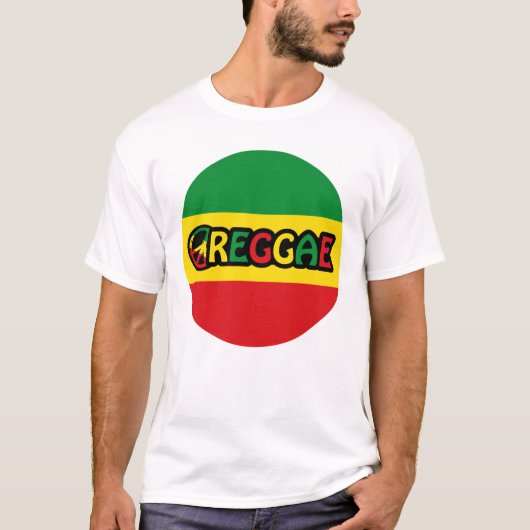 Reggae-Design mit Reggaefarben T-Shirt (Vorderseite)