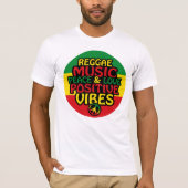 Reggae design with positive quotes and reggae flag T-Shirt (Vorderseite)