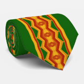 Reggae Diamonds and Stripes African Influence Krawatte (Gerollt)