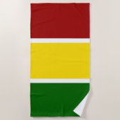 Reggae-Farbstreifen Strandtuch (Vorderseite)