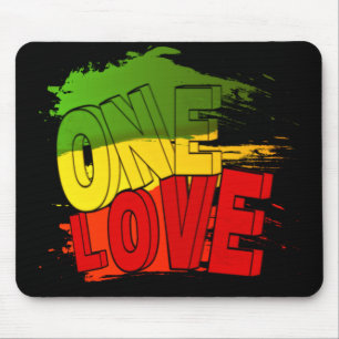 Reggae-Flag, Eine Liebe, Rasta Mousepad