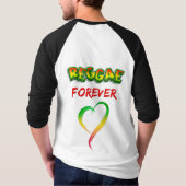 Reggae für immer rot-gelb T-Shirt (Rückseite)