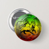 Reggae-Fußball - Rasta Fußball-Fußballteam Button (Vorne & Hinten)
