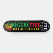 REGGAE FYRE Skateboard, 7¾ Zoll Deck Skateboard (Horizontal)