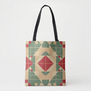 Reggae Geometric Pastel Tile Tasche