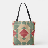 Reggae Geometric Pastel Tile Tasche (Rückseite)