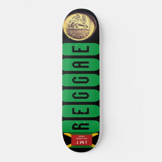 REGGAE GOLD Skateboard (Vorderseite)