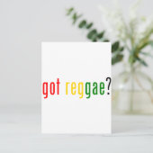 Reggae got? postkarte (Stehend Vorderseite)