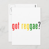 Reggae got? postkarte (Vorne/Hinten)