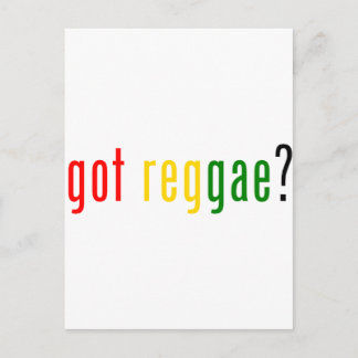 Reggae got? postkarte