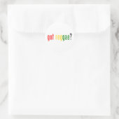 Reggae got? runder aufkleber (Tasche)