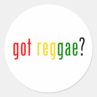 Reggae got? runder aufkleber