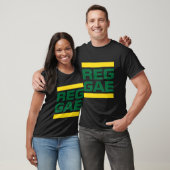 Reggae Grün und Gelb T-Shirt (Unisex)