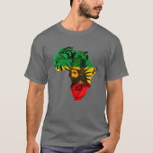 Reggae Haile Selassie Rastafarian Jamaican Äthiopi T-Shirt (Vorderseite)