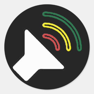 Reggae hören Aufkleber