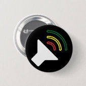 Reggae hören Knopf Button (Vorne & Hinten)