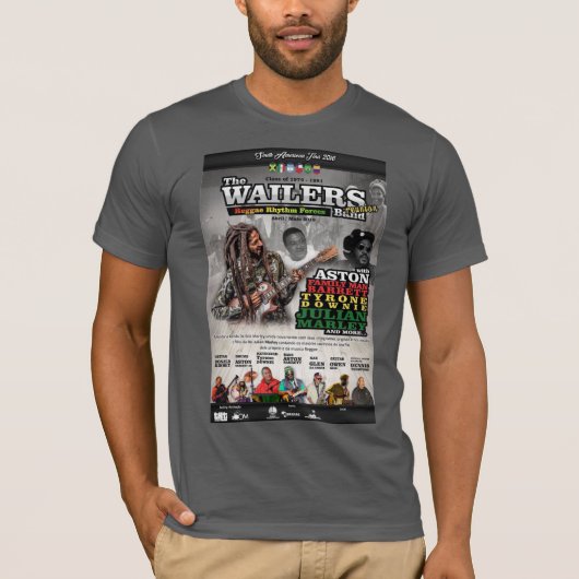 REGGAE. IN BRASIL Basic Dark T-Shirt (Vorderseite)