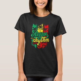 Reggae ist ein Rhythmus meines Souls Rastafari Fla T-Shirt