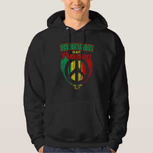 Reggae ist meine Passion Rastafari Flag mit Peace Hoodie