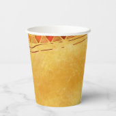 Reggae Jamaican African Birthday Party Pappbecher (Rückseite)