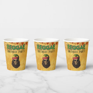 Reggae Jamaican African Birthday Party Pappbecher