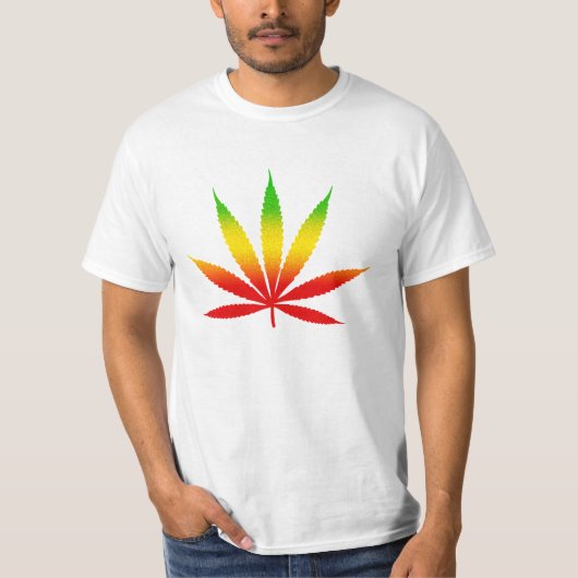 Reggae Jamaican Jamaica Rasta Leaf Mens T - Shirt (Vorderseite)