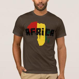 Reggae-Karte von Afrika-Afrikaner Ragga Kunst T-Shirt