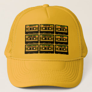 Reggae-Kassetten-Fernlastfahrer-Hut Truckerkappe