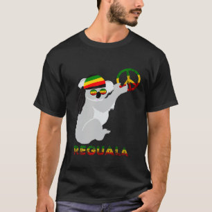 Reggae Koala Hippie Eucalyptus Bear Rasta Reggae T-Shirt