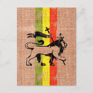 Reggae-König Löwe Postkarte