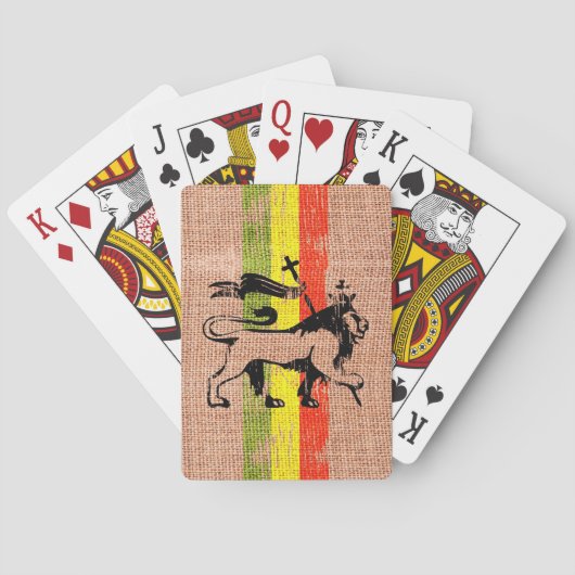 Reggae-König Löwe Spielkarten (Rückseite)