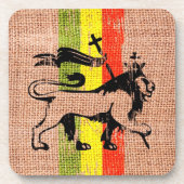 Reggae-König Löwe Untersetzer (Vorderseite)