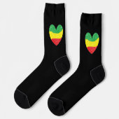 Reggae-Liebe Socken (Linkes Detail)