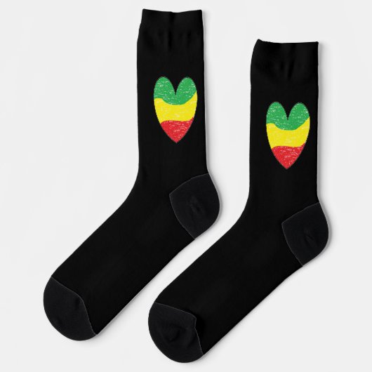Reggae-Liebe Socken (Linkes Detail)