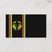 Reggae Lion B/Card Visitenkarte (Rückseite)