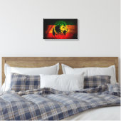 Reggae Lion Red Yellow Green Artistic Leinwanddruck (Insitu (Schlafzimmer))