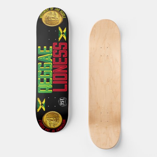 REGGAE LIONESS 8 1/4" Skateboard Deck (Vorderseite)