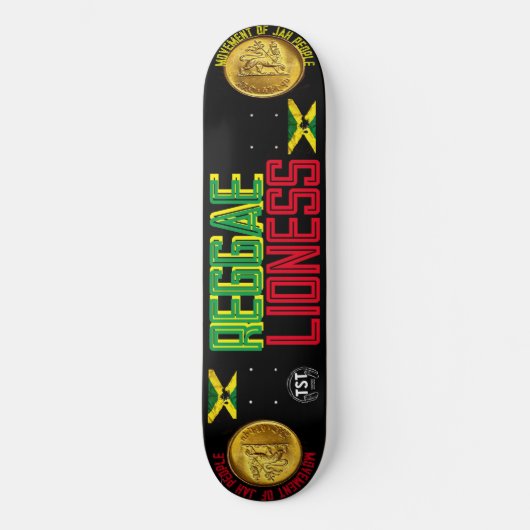 REGGAE LIONESS 8 1/4" Skateboard Deck (Vorderseite)