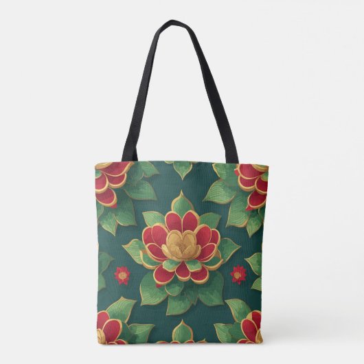 Reggae Lotus Blume Tasche (Rückseite)