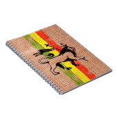Reggae-Löwe Notizblock (Rechte Seite)