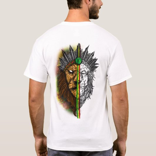 Reggae Löwe T-shirt (Rückseite)