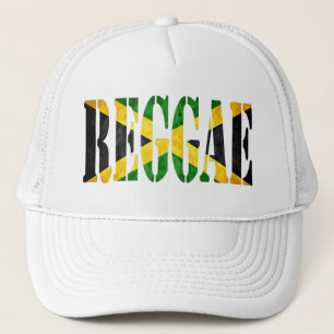 Reggae mit Jamaika-Flagge Truckerkappe