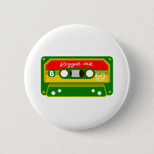 Reggae-Mix-Bandkassette Rastafarian Button