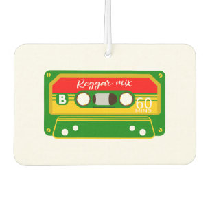 Reggae-Mix-Kassettenkassette 80er Autolufterfrischer