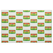 Reggae-Mix-Kassettenrekorder Stoff (Fat Quarter (45,7 x 55,9 cm))