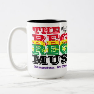 REGGAE MUSEUM Zwei-Tone-Tasse, 15 oz Zweifarbige Tasse