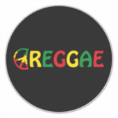 Reggae Music Aufkleber (Vorderseite)