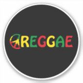 Reggae Music Aufkleber (Vorderseite)
